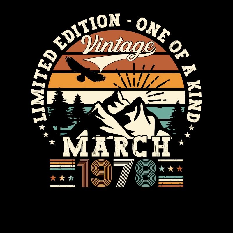 45e anniversaire Mann Original March Né en 1978