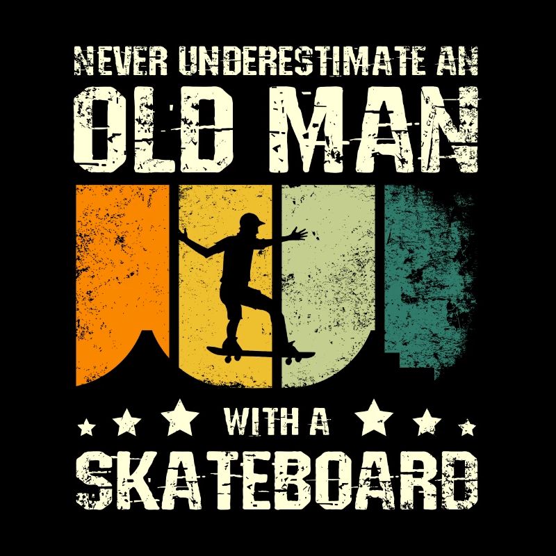 Don't underestimate an old man with a skateboard