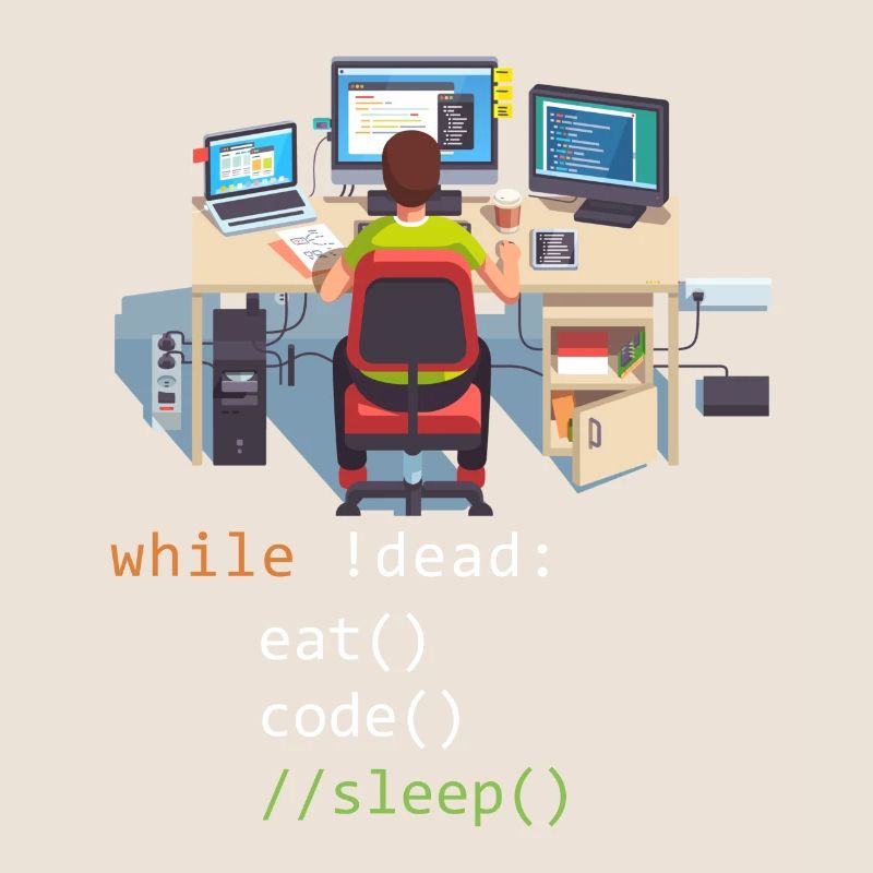 Informatik Python Programmierer Eat Code Sleep