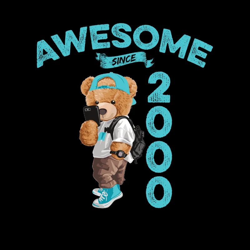 2000 Geburtstag Teddy Bär Awesome since