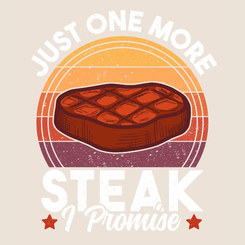 Juste un steak de plus je promets un coucher de soleil rétro amusant