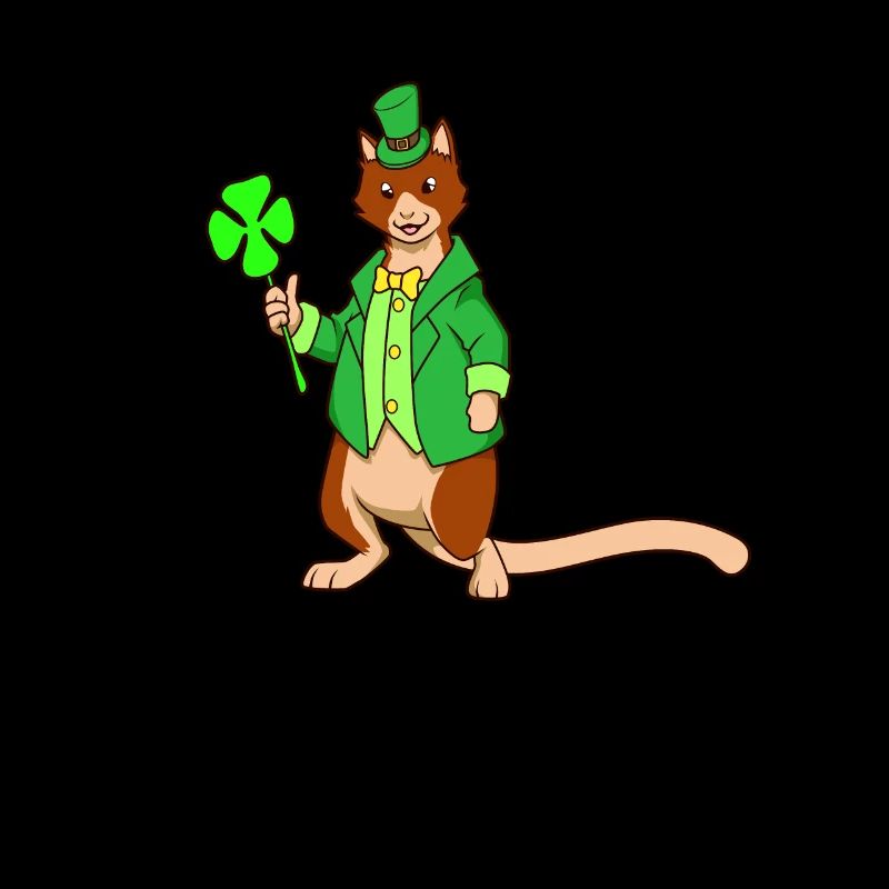 Tree Kangaroo Leprechaun - St Patrick's Kangaroo