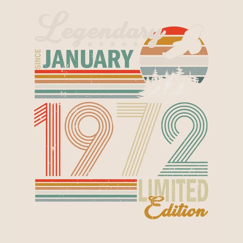 Oldtimer Janvier 1972 Né Anniversaire