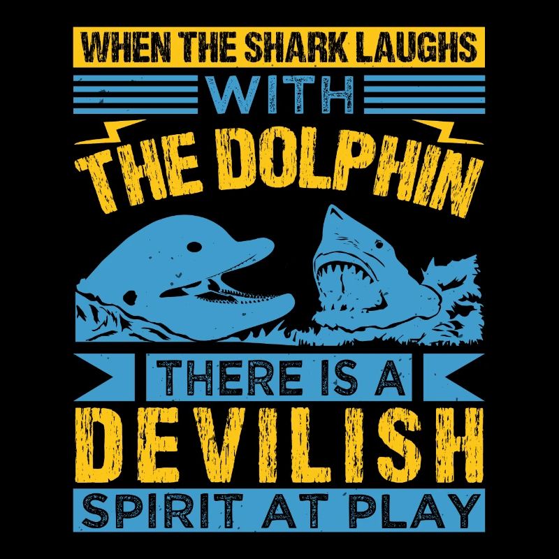 QUAND LE REQUIN RIT AVEC LES DAUPHINS, IL Y A UN