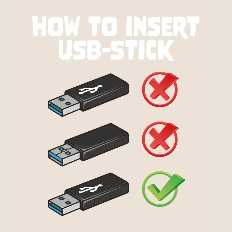 How To Insert USB Stick Funny Programmer Meme