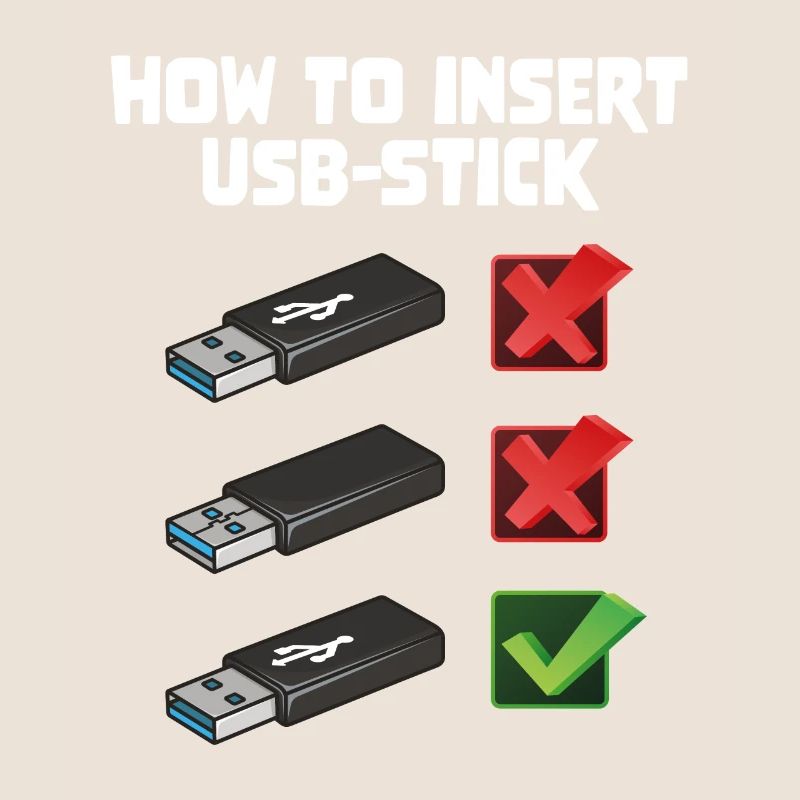 How To Insert USB Stick Funny Programmer Meme