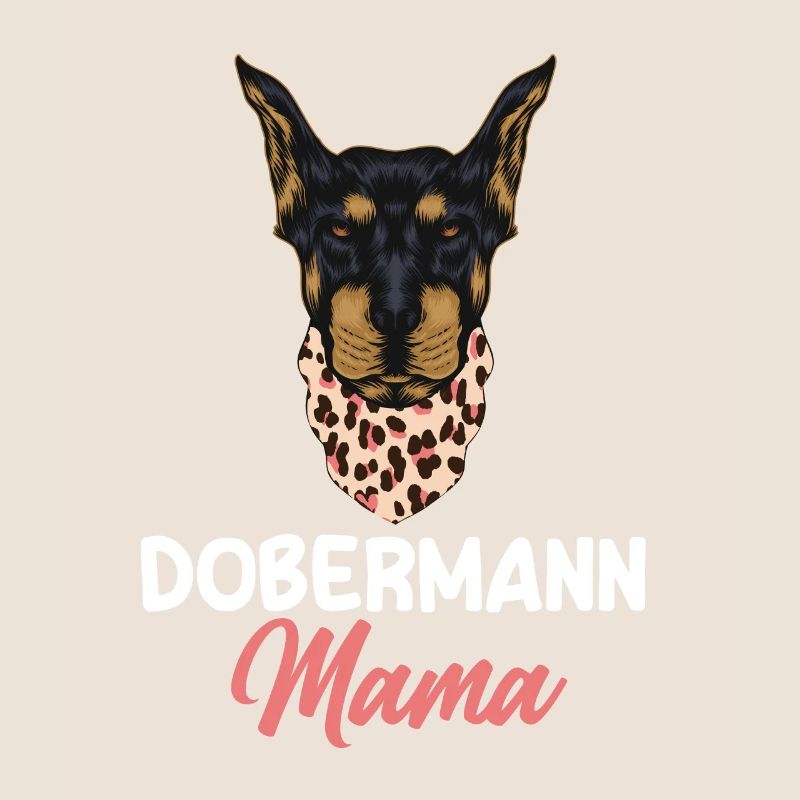 Chien Doberman Mama