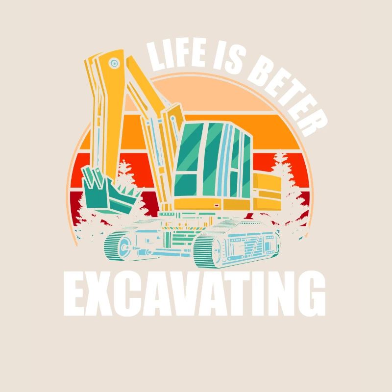 Construction machinery operator Excavator driver Excavator driver Construction workers