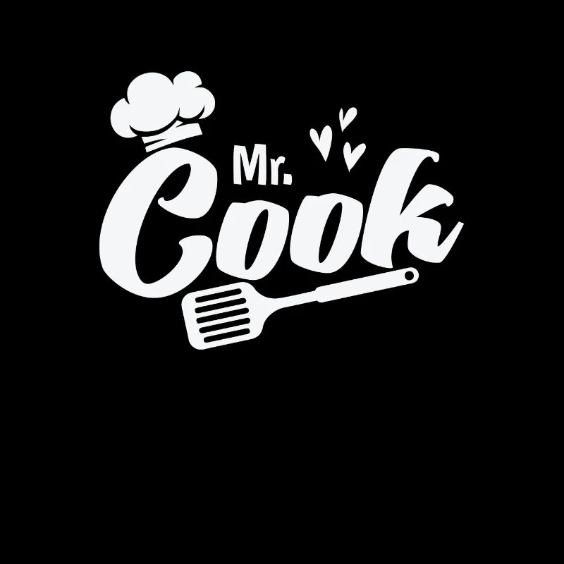 M. Cook avec chapeau de chef et cuisinier spatule