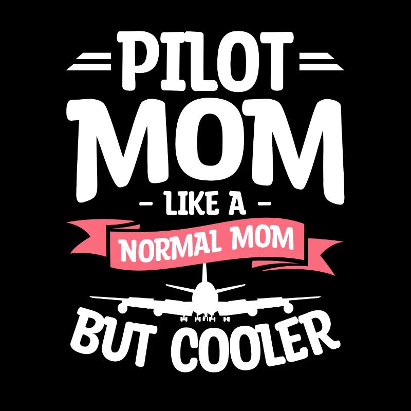 Pilotin Mama wie eine normale Mutter, aber kühlere Luftfahrt