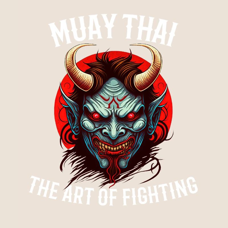Thai-Boxen Oni Dämonische Kampfkunst Muay Thai Oni