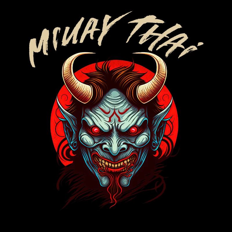 Muay Thai Wütend Oni Dämon - MMA Thai Boxen