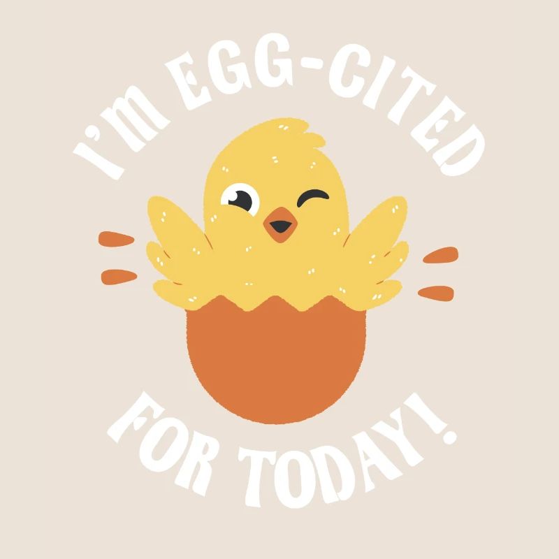 Egg-cited hatching chick