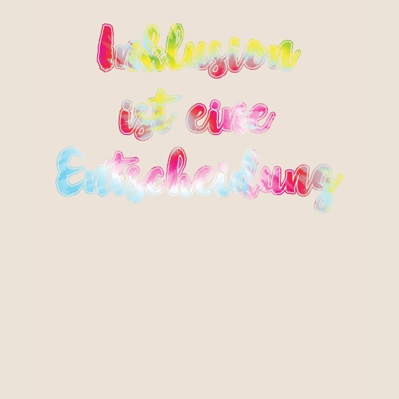 L’inclusion est une acceptation de décision