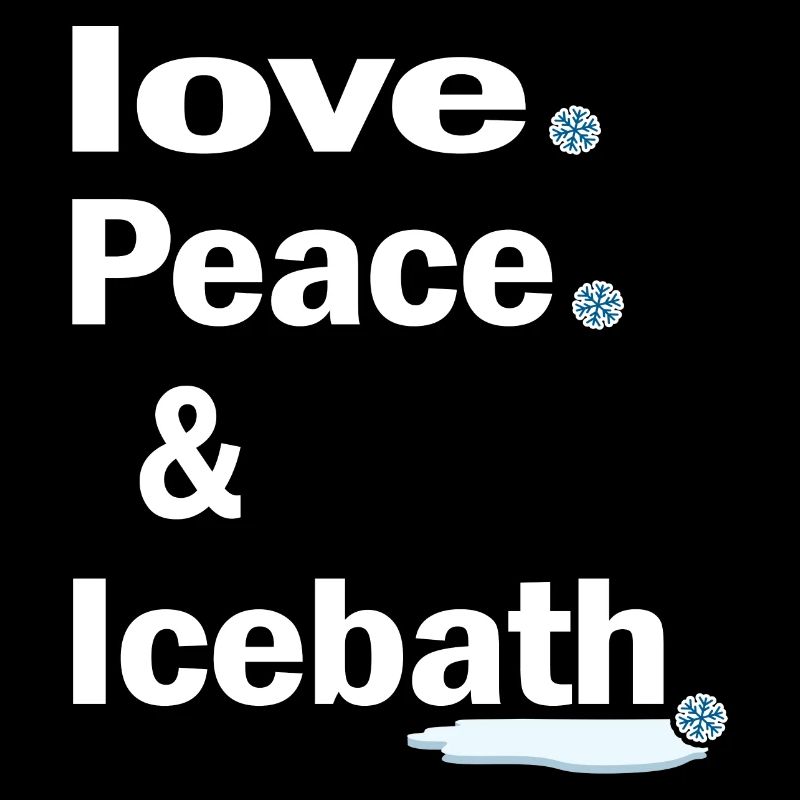 Bain de glace « Amour et paix dans le bain de glace » Eisbaderin