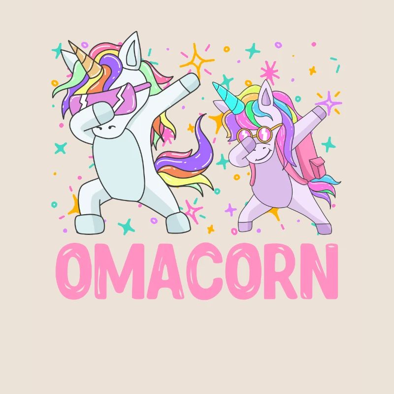 Omacorn Großmutter Muttertag Einhorn Fans