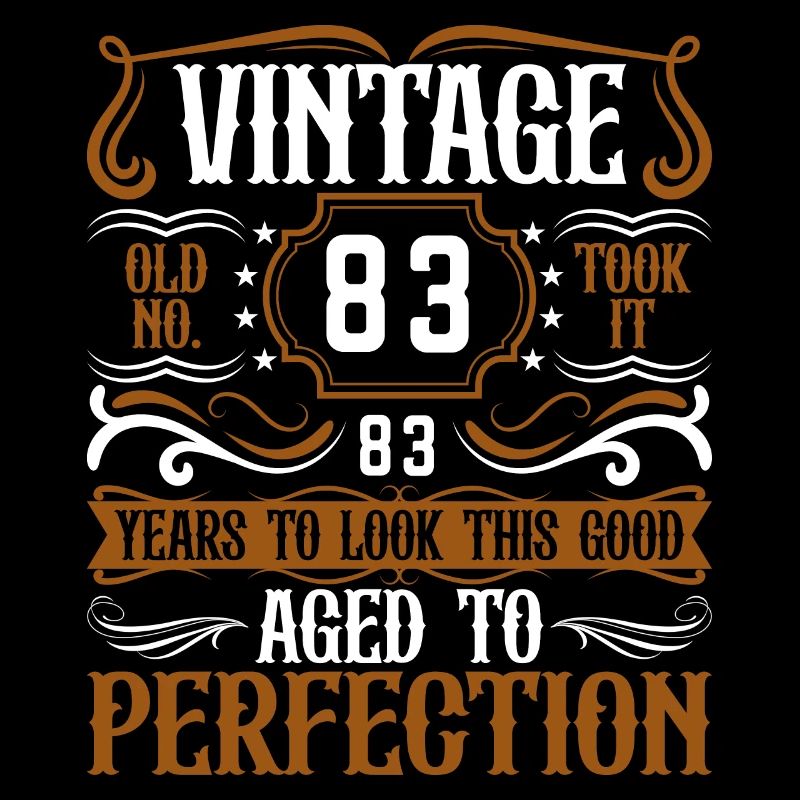83. Geburtstag Vintage Retro