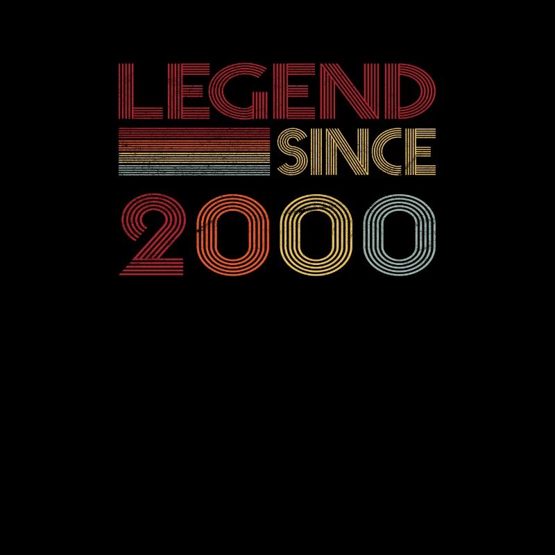 2000 Birthday Legend since Retro Vintage