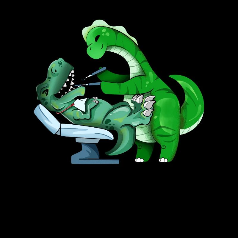 TREX chez le dentiste Brachiosaurus