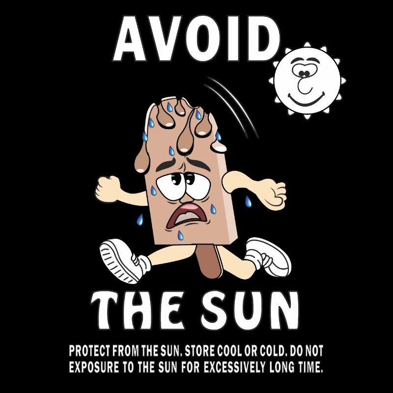 SUNSCREEN ICE CREAM AVOID THE SUN