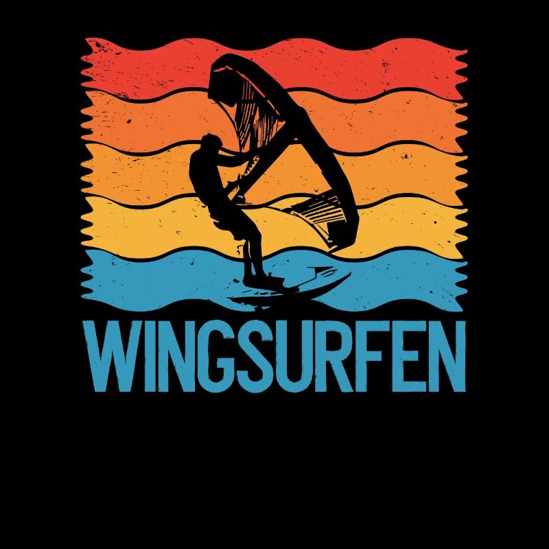 Drapeau coloré du wingsurf