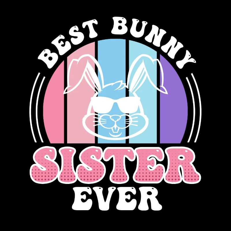 Happy Easter Sister Rabbit Easter Bunny Sisters