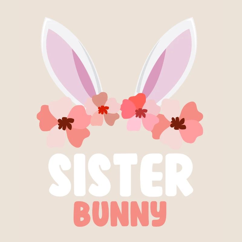 Happy Easter Sister Rabbit Easter Bunny Sisters