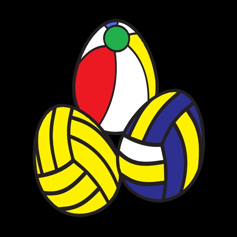 Water polo sport beach ball volleyball Easter eggs