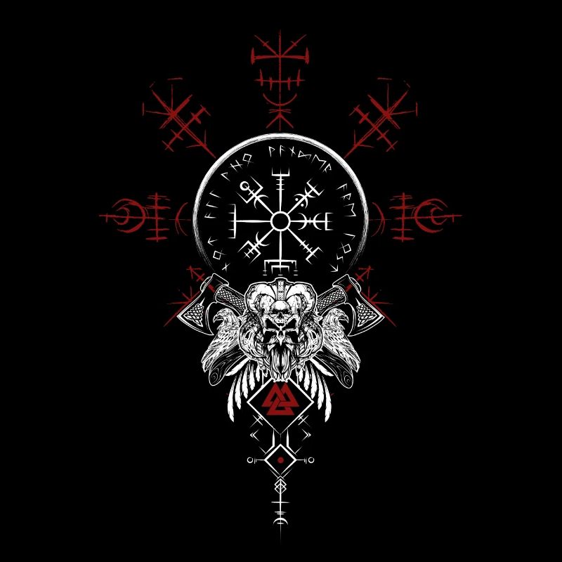 Celtic Vikinger Vegvisir compas Vikings