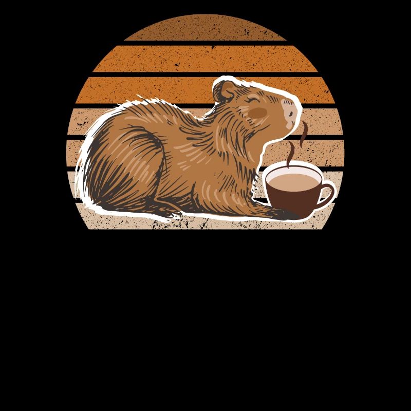 Wasserschwein Capybara Cappybara Kaffee Café