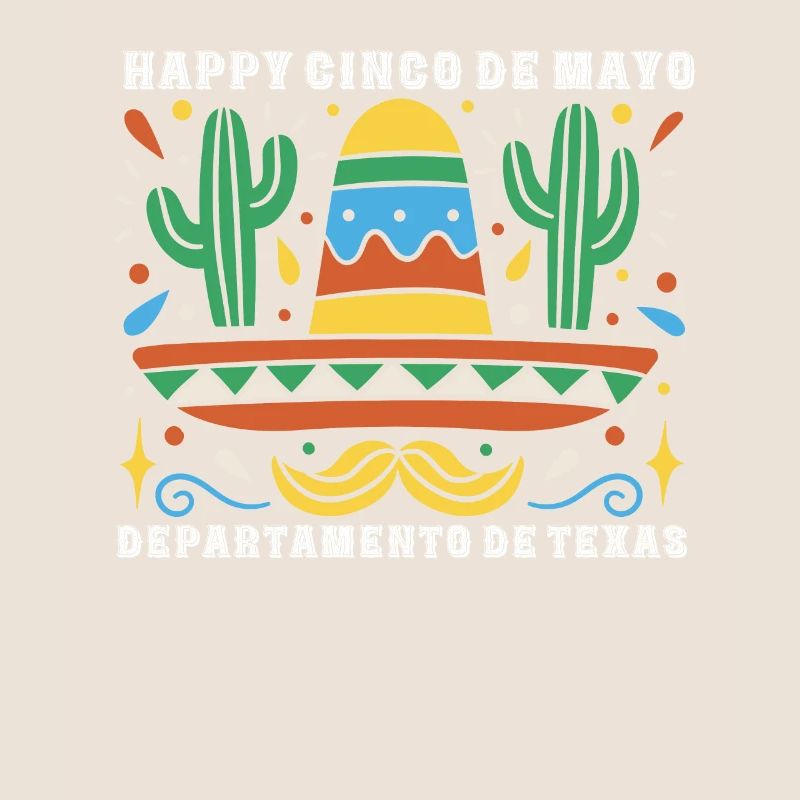 Glückliches Cinco De Mayo Departamento De Texas