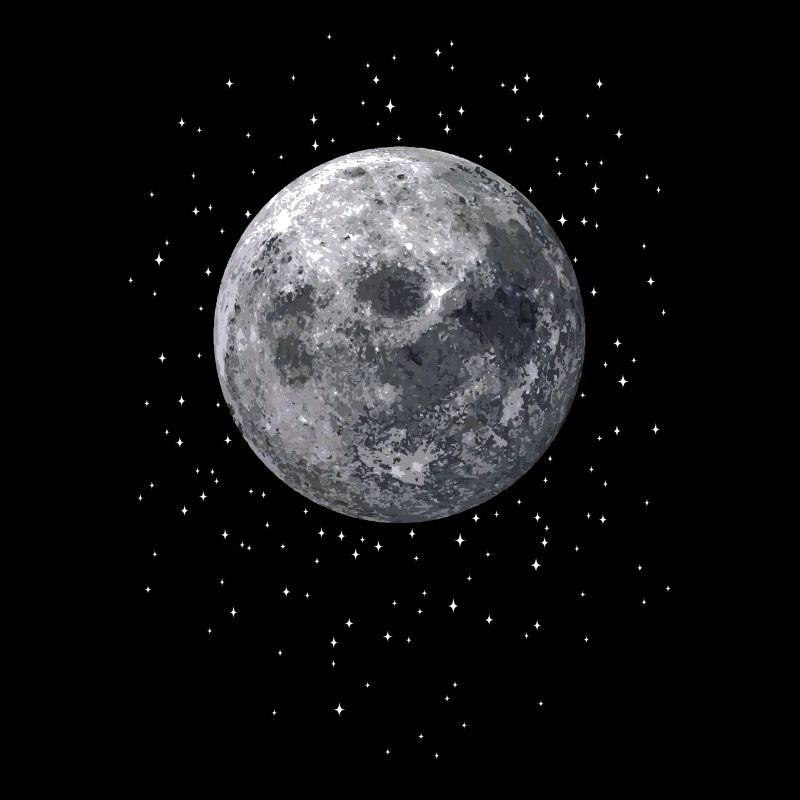 Luna Stars Moon Galaxy Astronomie