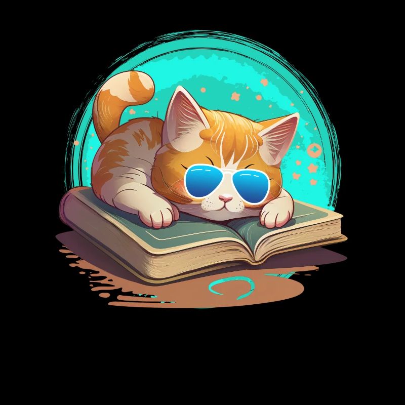 Cat lover and bookworm Book lover and