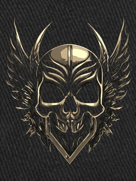 Winged skull