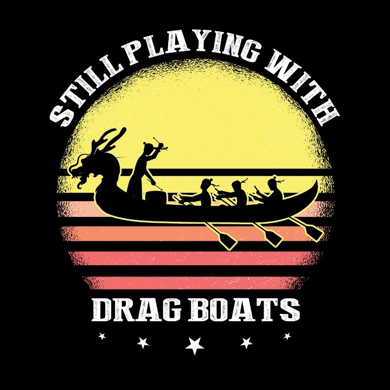 Bateau-dragon et équipage de bateau-dragon
