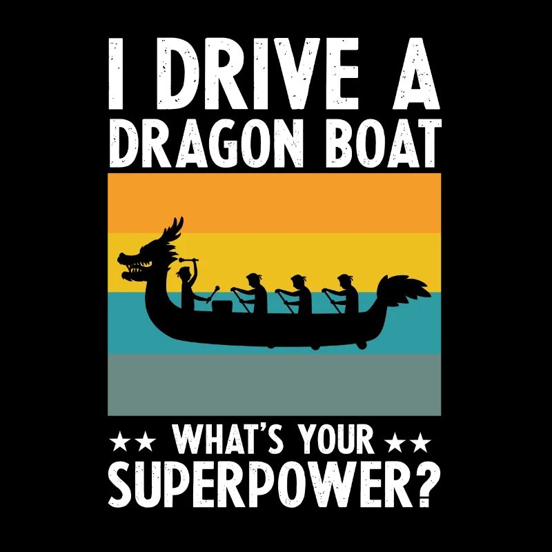 Bateau-dragon et équipage de bateau-dragon