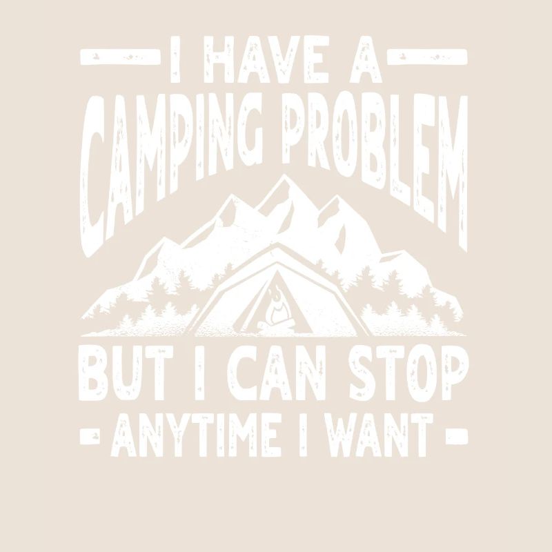 Lustiges Camping Problem Design