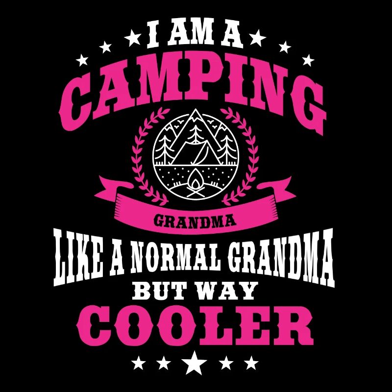 Lustige Camping Oma