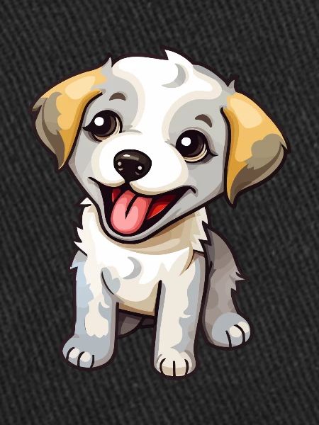 Petit chiot mignon
