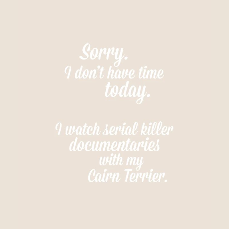 Je regarde des documentaires avec mon Cairn Terrier