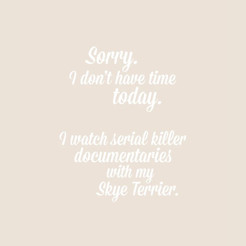 I watch documentaries with my Skye Terrier