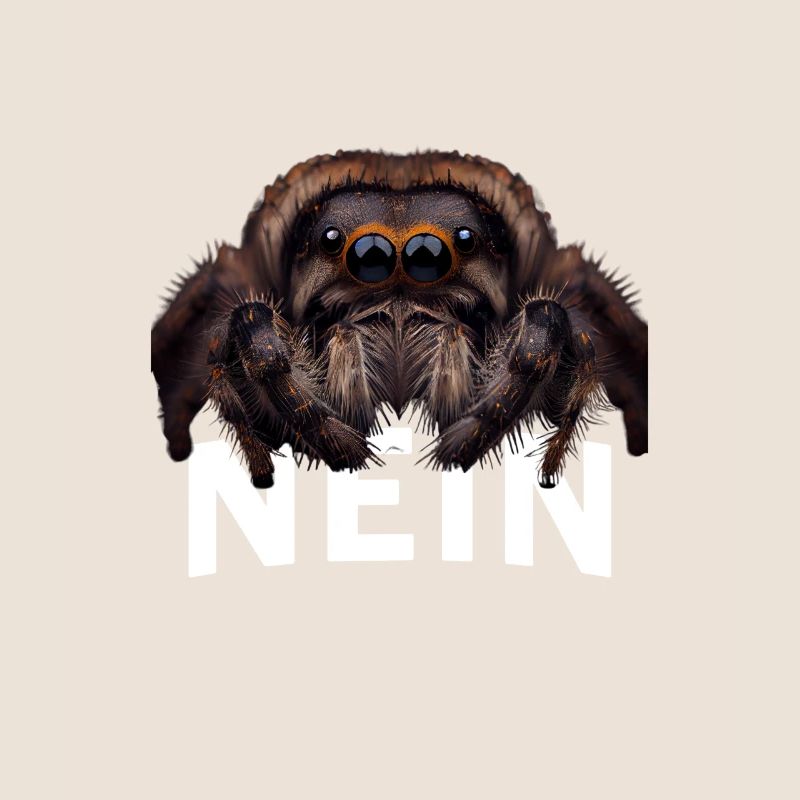 Statement Spinne, Nö Fun, Einfach Nö, Nein