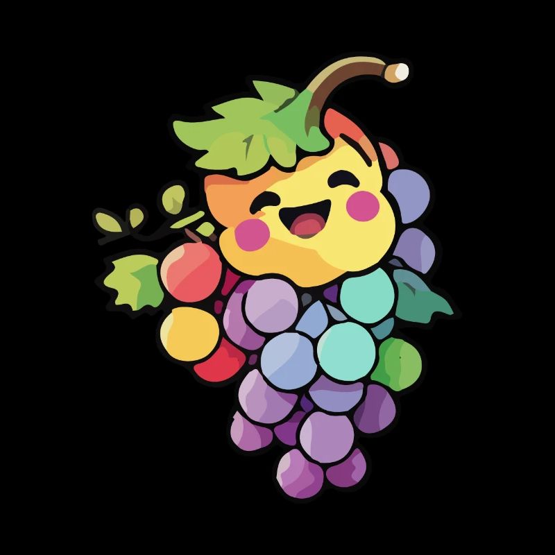 Weintrauben Comic