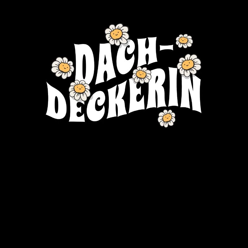 Dachdecker niedliche Blumen Handwerker