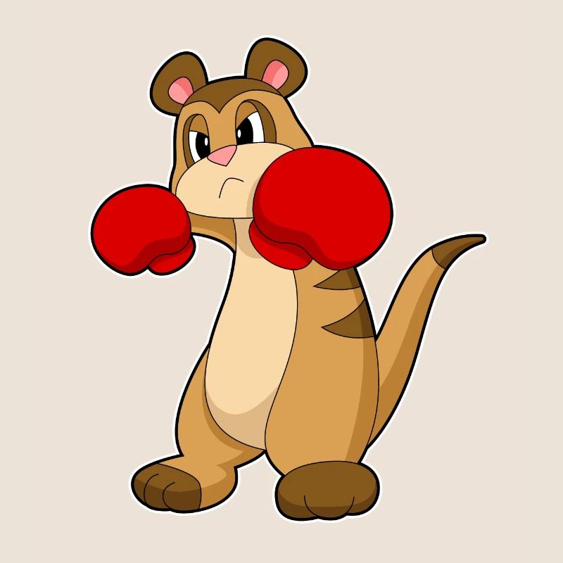 Erdmännchen Boxer Boxhandschuhe