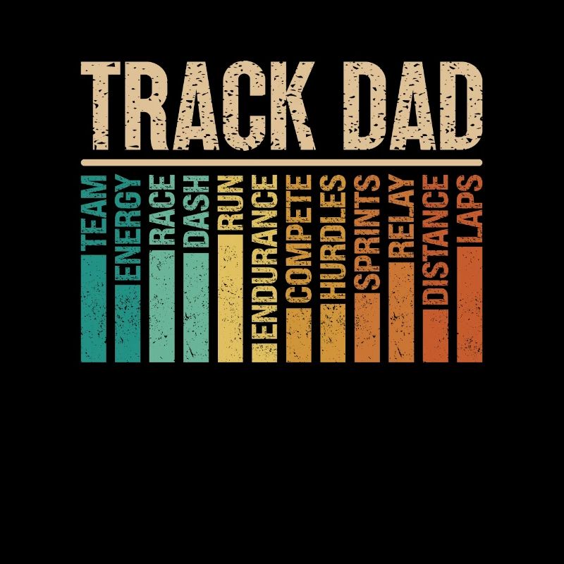Athlétisme Track Dad Retro Triathlon Running