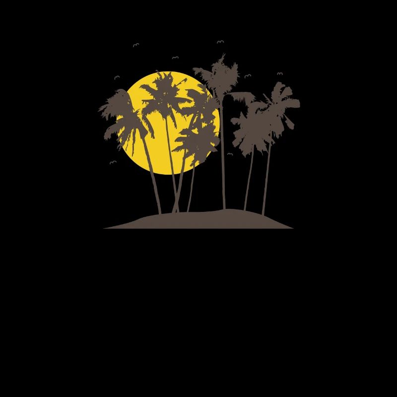 Palmen am Strand auf einer Insel Urlaub