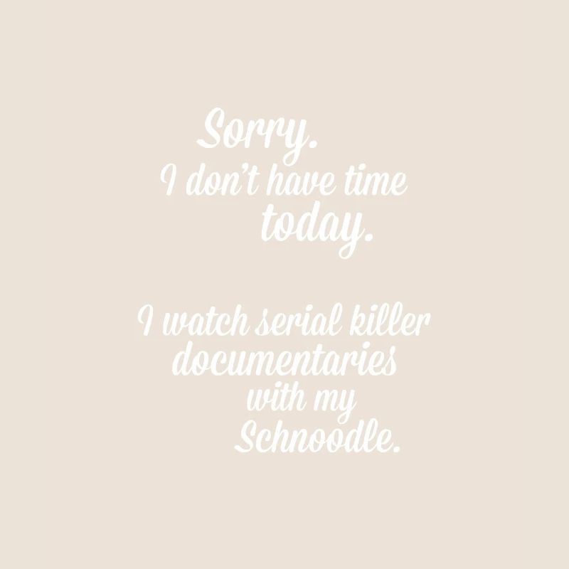 I watch documentaries with my Schnoodle
