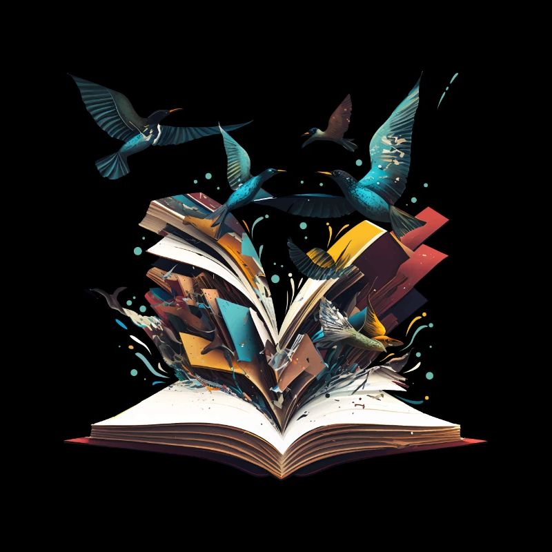 Book lover reading makes bookworm books strong