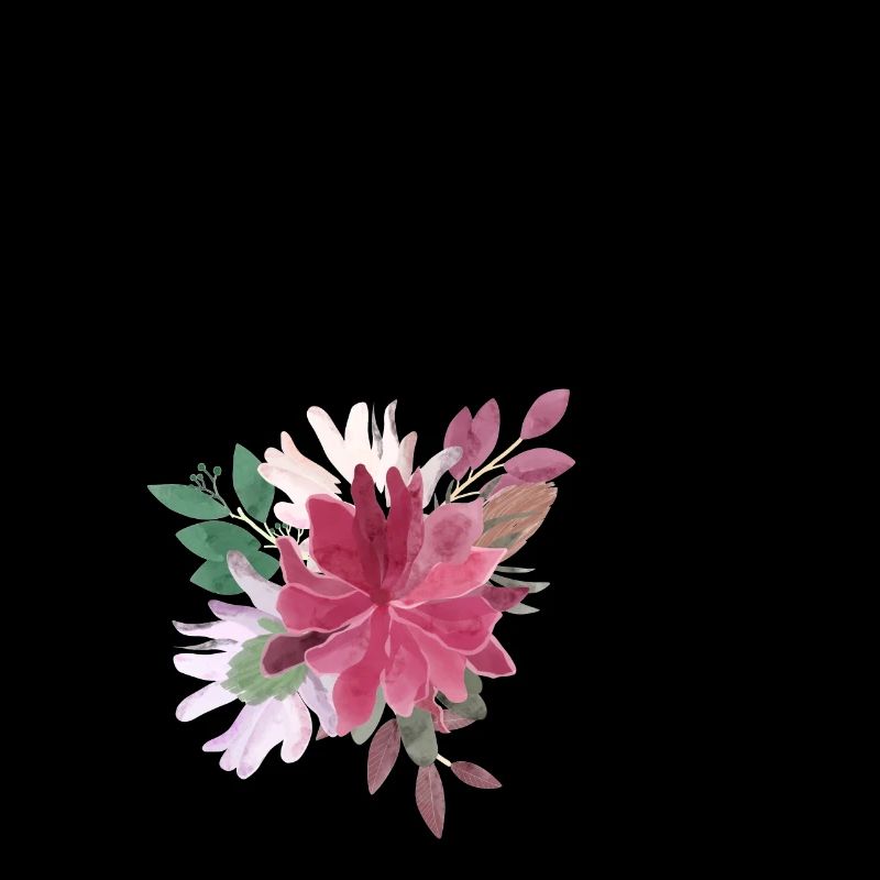 Lettre q floral